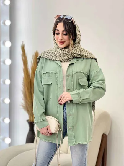 مانتو کتان ریش دار ترلان