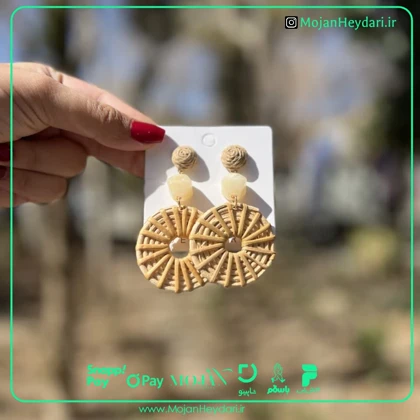 گوشواره حصیری بهار و تابستان کد gh1050