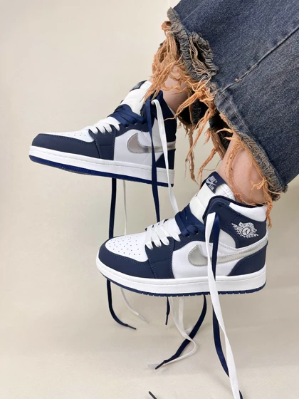 کتانی ونس ساق‌دار زنانه جردن وان مدل فرانسه jordan 1 nike france کد 912