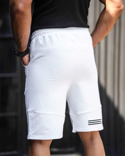 شلوارک بگ ورزشی ADIDAS سفید