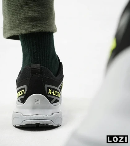 کفش کتانی مشکی سبز سالومون Salomon X ULTRA