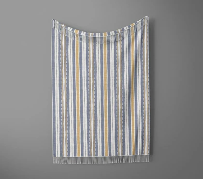 شال مبل ریش دار sofa shawl 128