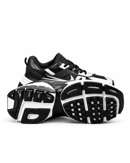 کفش کتانی مردانه نایکیv2k رنگ مشکی نقره ای 2 Nike V2k