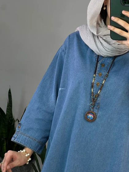 مانتو جین کاغذی ماهرو