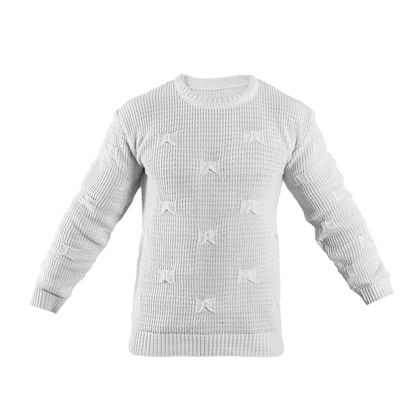 پلیور زاپ‌دار سفید مردانه مدلDeta