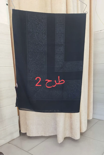 روسری زنانه مجلسی مشکی