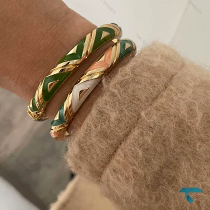 دستبند زنانه میناکاری رنگبندی MinaKari-8508-L