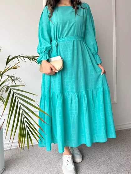 پیراهن حریر آستردار دنیز