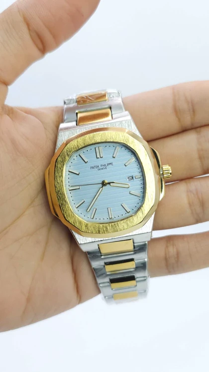ساعت مچی مردانه پتک فیلیپ ناتیلوس Patek Philippe Nautlus طرح اتوماتیک موتور نما