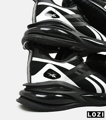 کفش کتانی مردانه و زنانه مشکی سفید Reebok مدل 4537