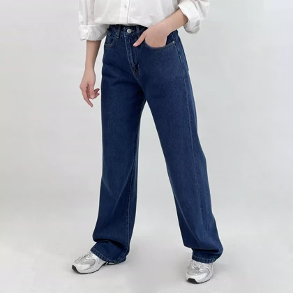 شلوار جین نیم بگ 1008197