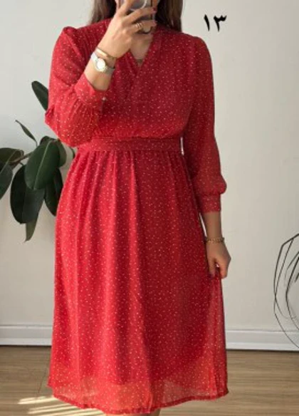پیراهن حریر سرمه سری 20