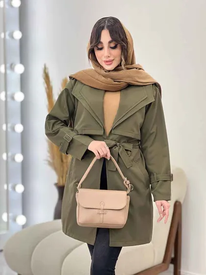 بارانی یقه دوبل باران
