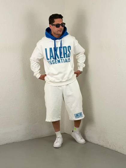 ست هودی و شلوارک9027LAKERS