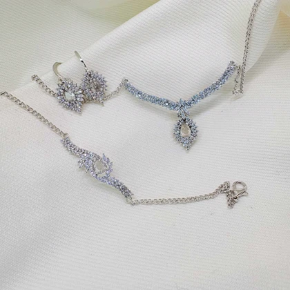 سرویس کامل برند شین مدل «اشک الماس» | نسخه سیلور (رادیوم) با گارانتی 1 ساله