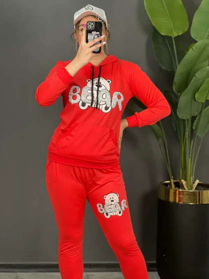ست هودی و شلوار bear کد 1488