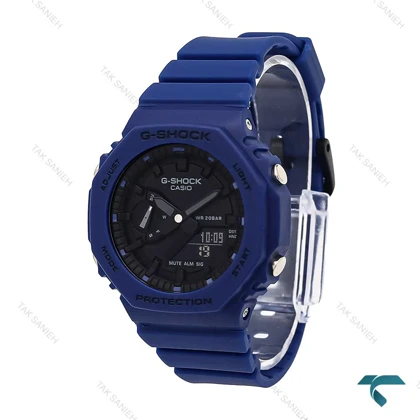 ساعت جیشاک زنانه GMA-S2100 آبی کاربنی G-shock-6400-L