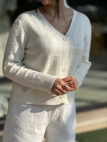 ژاکت یقه هفت کد 678