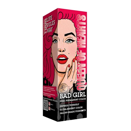 رنگ مو فانتزی بد گرل (BAD GIRL) رنگ QUEEN OF HEARTS - حجم 150 میل