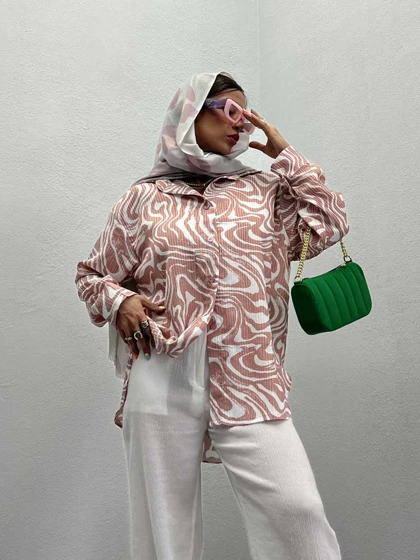 شومیز طرحدار BERSHKA