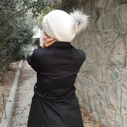 کلاه بافتنی سفید