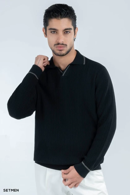 بافت مردانه یقه هفت اولد مانی