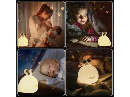 چراغ خواب رومیزی فانتزی شارژی اتاق کودک MUID Light H-L-14 طرح حلزون