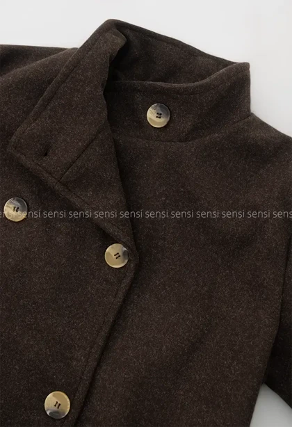 پالتو فوتر یقه ایستاده آستر دار @کد1004971