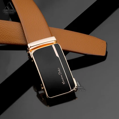 کمربند مردانه ریلی Massimo Dutti Leather Ratchet Belt BL16