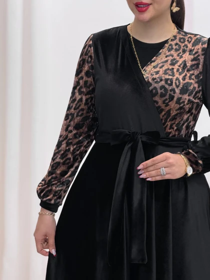 3917-پیراهن مخمل لمیس