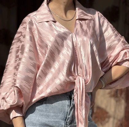 شومیز جلو گره