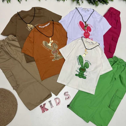 تیشرت شلوار کارگو خرگوش