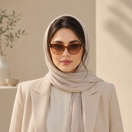 عینک آفتابی تام فرانک مدل TF1004 C02 هاوانا عسلی