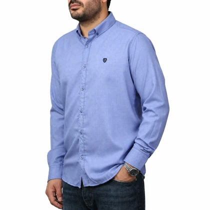 پیراهن آستین بلند ساده مردانه مدل 61029155