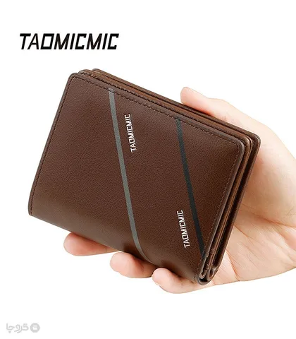کیف پول مردانه تاشو زیپ‌دار Taomicmic تائومیک میک طرح کلاسیک 4