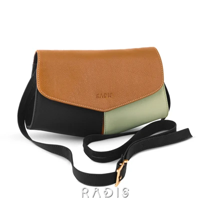 کیف دوشی زنانه چرم رادیس مدل HILDA کد 068-M.MC