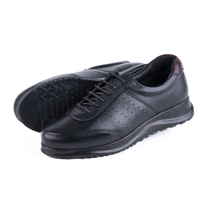 کفش چرم زنانه مدل فانوس بندی ساده