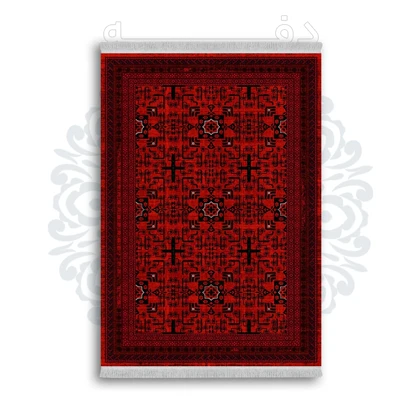 *جدید* فرشینه از جنس پارچه شانل مخمل ترک طرح فانتزی برند دفه کد 780