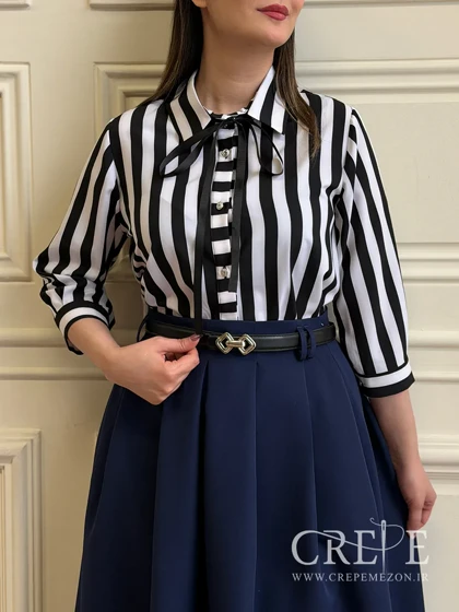 شومیز کراپ راه راه