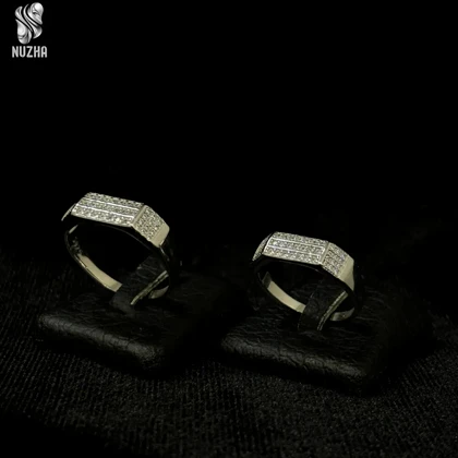 حلقه ست نقره زنانه ومردانه کدhs1002