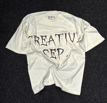 تیشرت مچینست حرفه ای تیکه دوری شده پشت چاپ