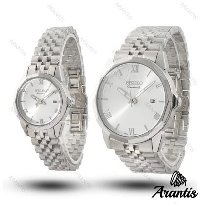 ساعت ست سیکو diamond تمام سیلور s-10208