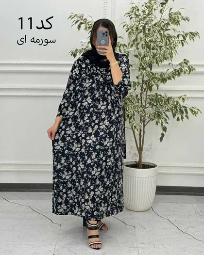 پیراهن پلاس سایز مادربزرگی 6053
