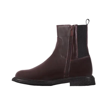 نیم بوت پشت کش مدل ناژین_قهوه ای کد 2133