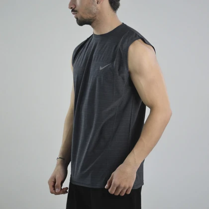 رکابی ورزشی مردانه نایک مدل VHD-Dri Fit-4K0988 طوسی تیره