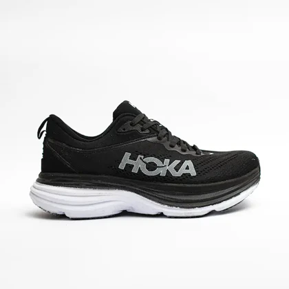 کتانی هوکا سفید و مشکی مدل 8 hoka bondi کد 271401