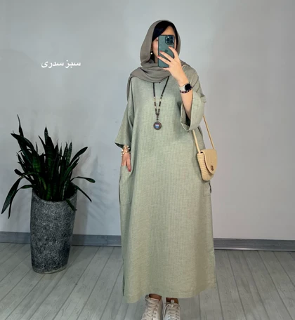 مانتو کفتان لینن الناز 1