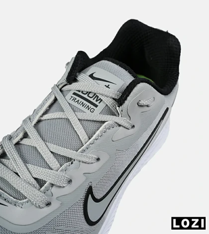 کفش کتانی مردانه و زنانه طوسی سفید نایک NIKE air zoom مدل 7588