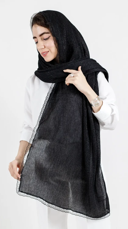شال لمه لبه دانتل