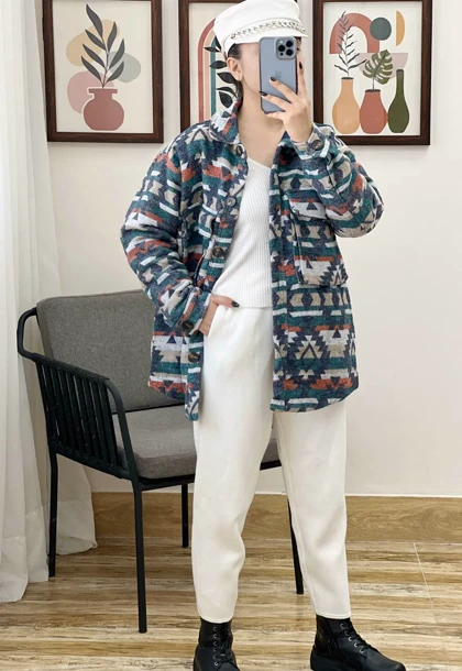 کاپشن پشمی داخل آستردار کد 3238